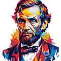 Abraham Lincoln #2 in WPAP Pop Art by Vector Artnesia