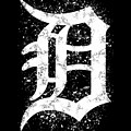 Abstract Detroit Tigers Baseball Poster