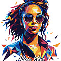 Alicia Keys #1 in WPAP Pop Art by Vector Artnesia