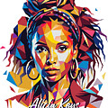 Alicia Keys #2 in WPAP Pop Art by Vector Artnesia
