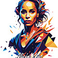 Alicia Keys #3 in WPAP Pop Art by Vector Artnesia