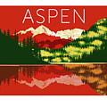 Aspen Maroon Bells Red by Sam Brennan