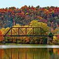 Autumn Bridge Photograph by Gina Fitzhugh