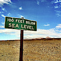 Below Sea Level Sign in Death Valley National Park