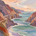 Big Sur, California Coastal Cliffside Roadway