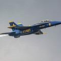 Blue Angel in Dark Sky by Jeff Saunders