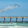 Blue Angels Over Pensacola Beach Fishing Pier