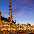 Brussels Grand Place at night