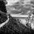 Cliffside Hike On Lake Michigan Photograph by Owen Weber