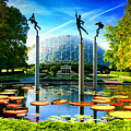 Climatron Missouri Botanical Garden Geodesic Dome Landscape by Patrick Malon