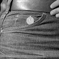 Dales M Button, her Jeans, and her Fingers, 1972