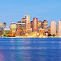 Downtown Boston Morning Skyline by Paul Velgos