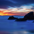 Escape to a Mystical Blue Hour Woods Cove by Abigail Diane Photography