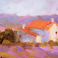 Farm House among Lavender by Radha Rao