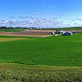 Fields Panorama, Dane, Wisconsin by Steven Ralser