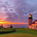 First Light at West Quody Head Lighthouse Photograph by Donna Twiford