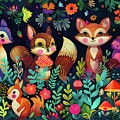 Forest_animals_in_a_whimsical_style_colorful_and_playful_No 2 by Andre Petrov