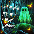 Glowing Ghost in Enchanted Forest by Colin Hardman