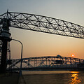 Golden Hour at Duluth Harbor Lift Bridge by Ron Long Ltd Photography
