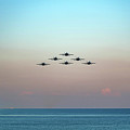 Golden Hour Blue Angels Flyby