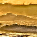 Golden Hour Waves Hawaii by Debra Banks