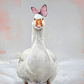 Goose with Butterfly Crown by Lucia Stewart