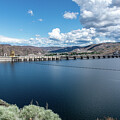 Grand Coulee Dam from Lake Roosevelt Viewpoint Park by Tom Cochran