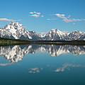Grand Teton Reflection Panorama Photograph by Dan Sproul