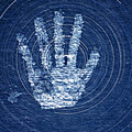 Hand Print and Star Trails by Dan Norris
