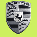High Res Porsche Emblem Isolated BW