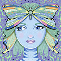 Insect Girl, Winga - Sq.Purple