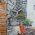 Kafe Galerija Kaldrma in the old town in Podgorica Montenegro by Francisco Gutierrez