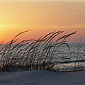 Lake Michigan Sunset Panorama - Large Photograph by Mary Lee Dereske