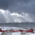 Lake Michigan Winter Beach by Mary Lee Dereske