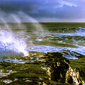 Lighthouse Point Beach Santa Cruz California Photograph by Tommy Farnsworth