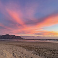 Majestic Sunset Over Tranquil Beach