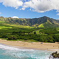 Makua beach and valley on Oahu Photograph by Steven Heap