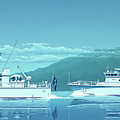 Maritime Patrol Boats - FSS Micronesia Painting by Keith Reynolds