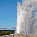 Old Faithful Erupting in Yellowstone