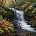 Oasis Painting Oil on Canvas by Nature Oil Painting