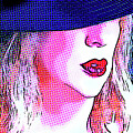 Red Lips Under Hat
