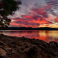 Red Sunrise on Lake Allatoona 