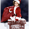 Shirley Temple on chimney  