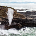 Spouting horn on the Oregon coast by Ed Clark