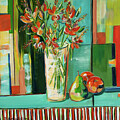 Still Life With Orange Crocosmia by Seeables Visual Arts