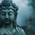 Stone Buddha Statue Bali by Printed View