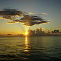 Island Sunset Maldives Paradise by Waterdancer