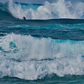 Surfer in the Waves Hawaii by Debra Banks