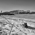 Valles Caldera  and Redondo with Fence by Mary Lee Dereske