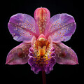 Vibrant Orchid Flower Details by Printed View